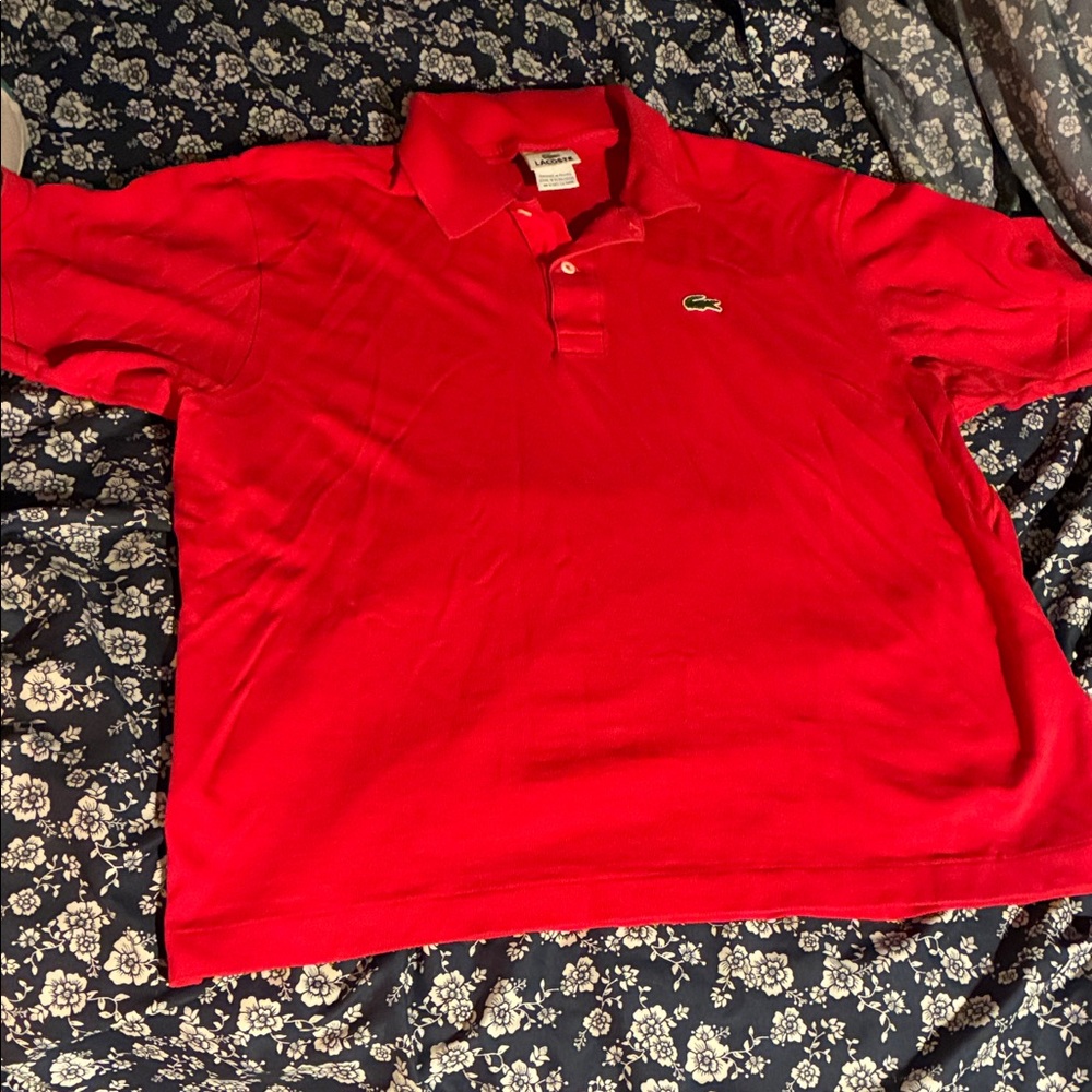 Lacoste Men's Vibrant Red Polo Shirt